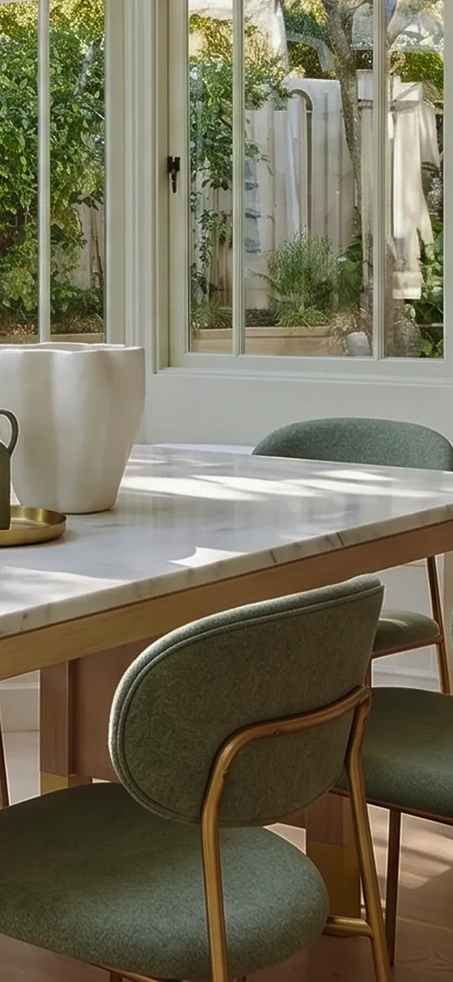A kitchen table in the morning light